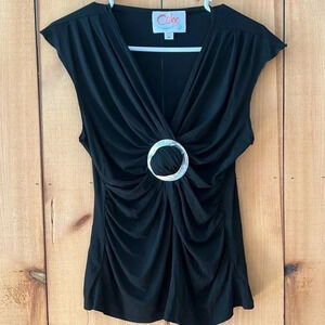 Cake Gathered Sleeveless Top Size M